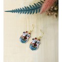 Boucles d'oreilles résine - Maneki Neko