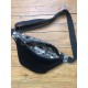 Sac banane en velours côtelé noir - Maneki Neko
