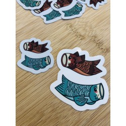 Sticker carpes koinobori