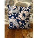 Coussin - Dragon et fleurs sakura