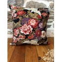 Coussin - Grues et fleurs