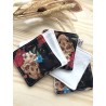 Carrés démaquillants lavables et réutilisables en coton motif lapin