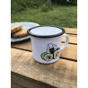 Mug Tasse timbale en métal - Acier émaillé - Maki et Onigiri