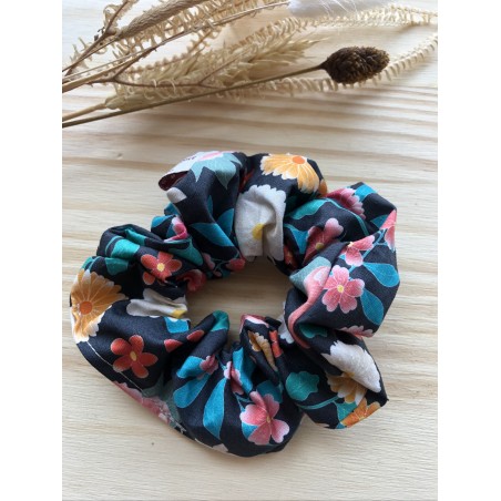 Chouchou coton bio - Hana - Fleurs japonaises
