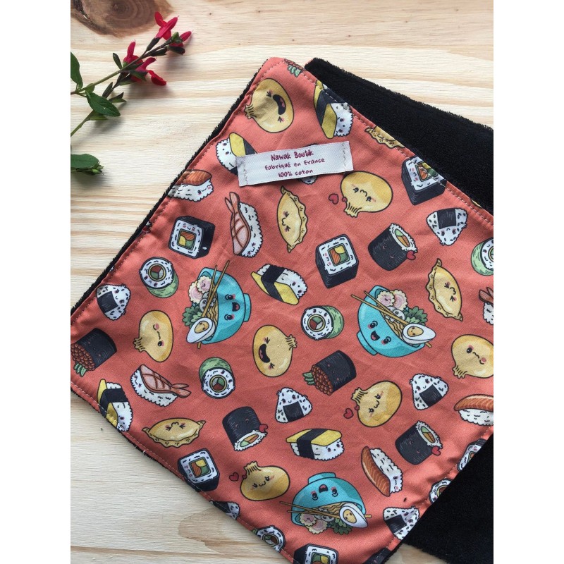 Essuie-tout lavable coton bio - Okui sushis