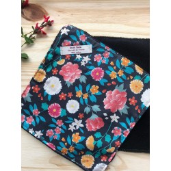 Essuie-tout lavable coton bio - Hana fleurs japonaises