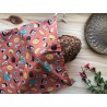 Sac à pain en coton bio - Hana fleurs japonaises