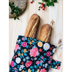 Sac à pain baguette - Fleurs Mayflower
