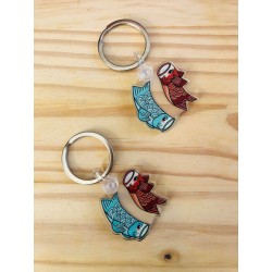 Porte-clés Maneki Neko et ses ramens