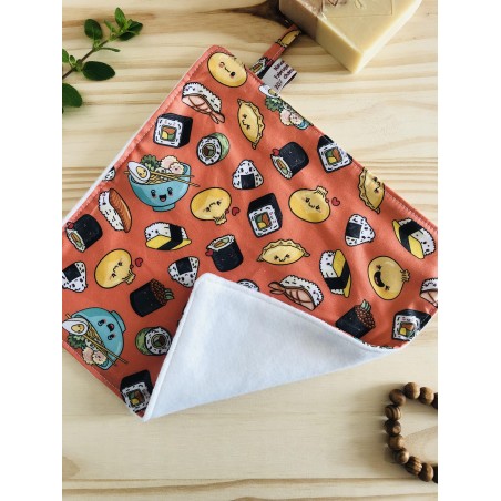 Serviette visage lavable et réutilisable  - Nourriture japonaise