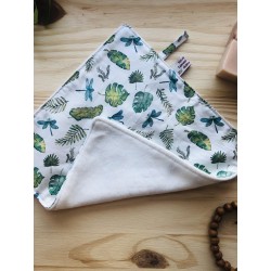 Serviette visage lavable et réutilisable  - Libellules & Monstrea