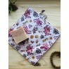 Serviette visage lavable et réutilisable  - Pieuvres roses