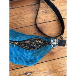Sac banane en velours côtelé- Liberty Mitsi - Fabriqué artisanalement en France