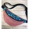 Sac banane en velours côtelé-  Nénuphars - Fabriqué artisanalement en France