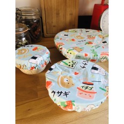 Charlotte recouvre en coton enduit kawaii japon