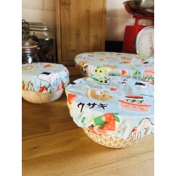 Charlotte recouvre en coton enduit kawaii japon