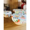 Charlotte recouvre en coton enduit kawaii japon