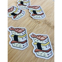 Stickers autocollant kawaii japon sushis