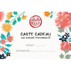 Carte cadeau - Offrez un sac banane personnalisé