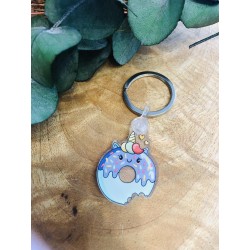 Porte cles kawai donut kicorne