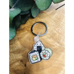 Porte cles kawai makis