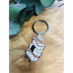 Porte cles kawai sushi