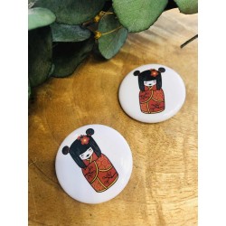 Badge Kawaii Kokeshie