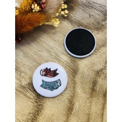 Magnet Aimant en tissu -  Carpes koinobori
