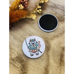 Magnet Aimant en tissu -  Chamouraï