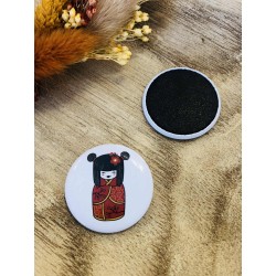 Magnet Aimant en tissu -  Kokeshie