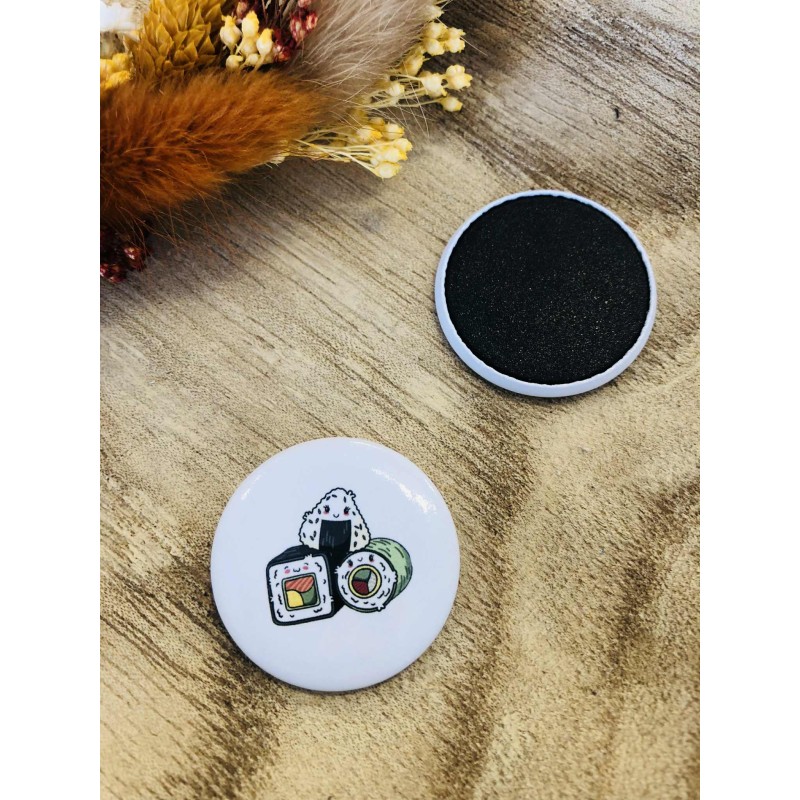 Magnet Aimant en tissu -  Makis et Onigiri