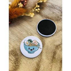 Magnet Aimant en tissu -  Bol de ramens