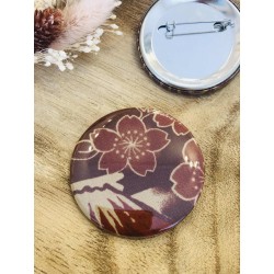 Badge tissu Fuji & Sakuras