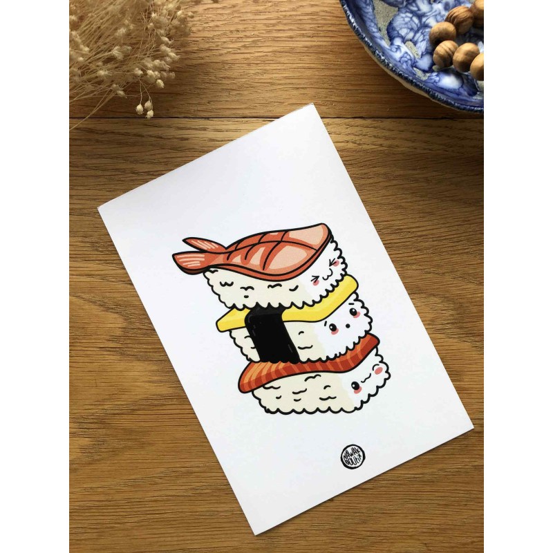 Carte postale Sushi