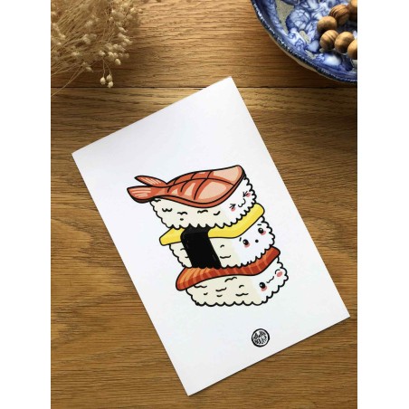 Carte postale Sushi