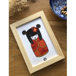Cadre déco kokeshie