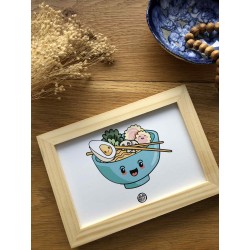 Cadre déco bol de ramen
