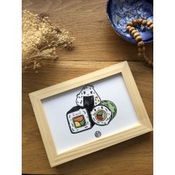Cadre déco Makis et Onigiri