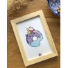 Cadre déco Donut Licorne