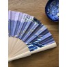 Eventail bois et tissu japonais
