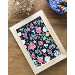 Cadre déco fleurs japonaises