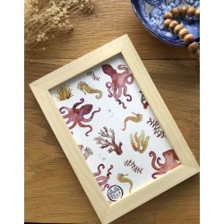 Cadre déco Pieuvres