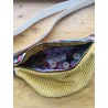 Sac banane en velours côtelé- Tissu japonais - Fabriqué artisanalement en France