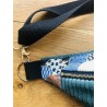 Sac banane en velours côtelé- Tissu japonais - Fabriqué artisanalement en France