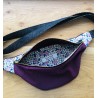Sac banane en velours côtelé- Tissu japonais - Fabriqué artisanalement en France