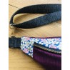 Sac banane en velours côtelé- Tissu japonais - Fabriqué artisanalement en France