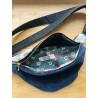 Sac banane en velours côtelé- Tissu japonais - Fabriqué artisanalement en France